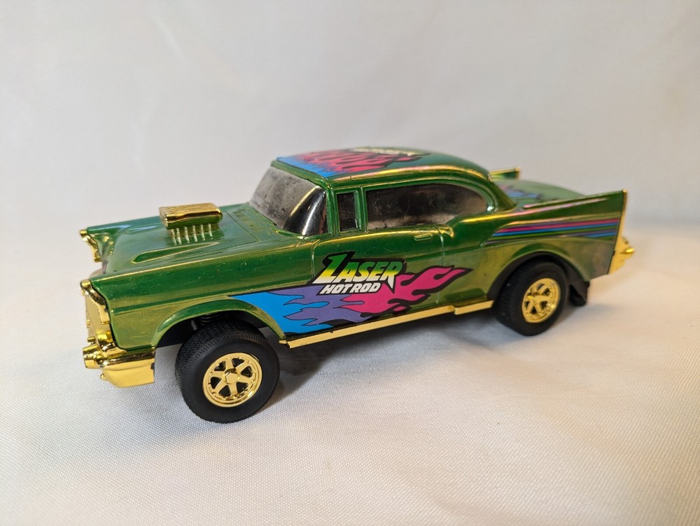 Vintage 55 & 57 ? Chevy String Pullback junkyard , parts built model,Diecast car