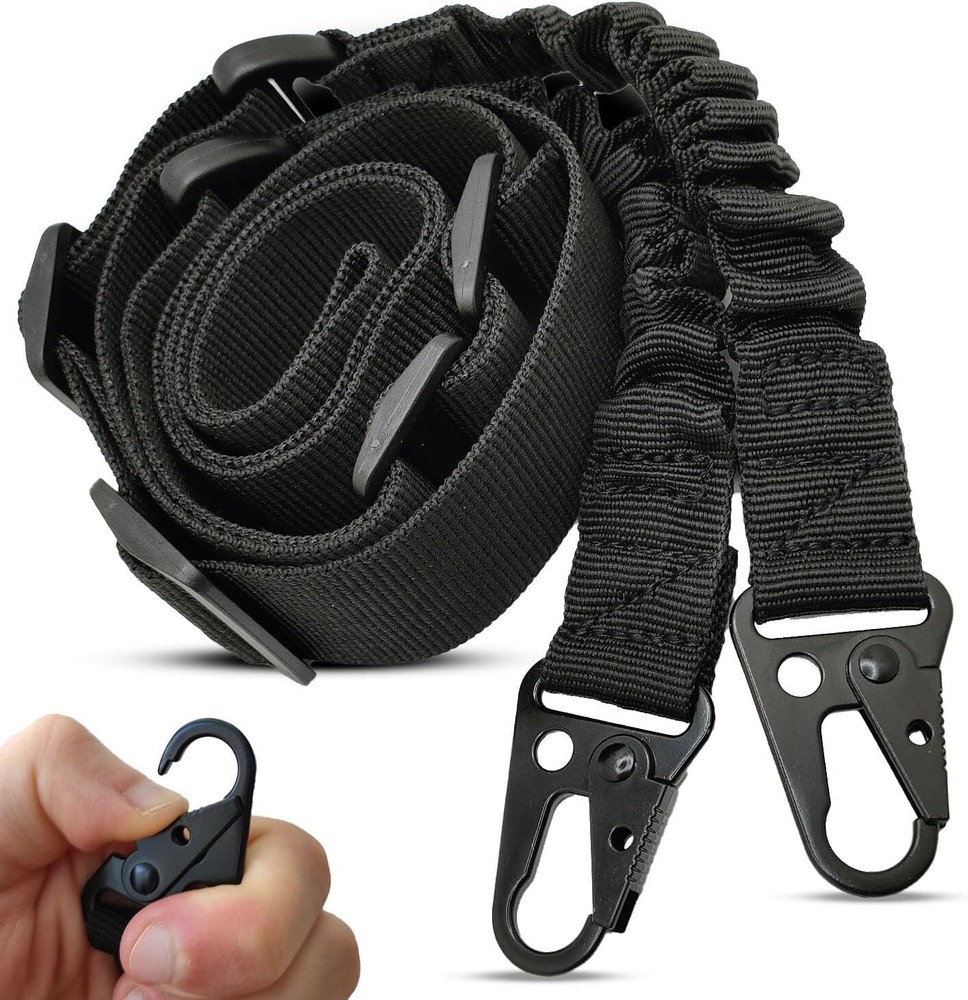 Tactical Rifle Sling 2 Point Gun Shoulder Strap Adjustable Two Points Sling with