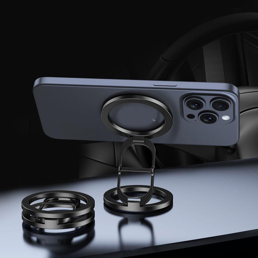 Car Phone Holder Magnetic 360 Degree Rotating Dashboard Iphone Mount T7N7