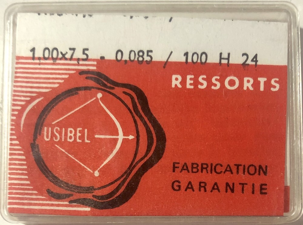 1X Mainspring 1.00x0.085mm Ø7.5 Watch Spring 240/100 H24