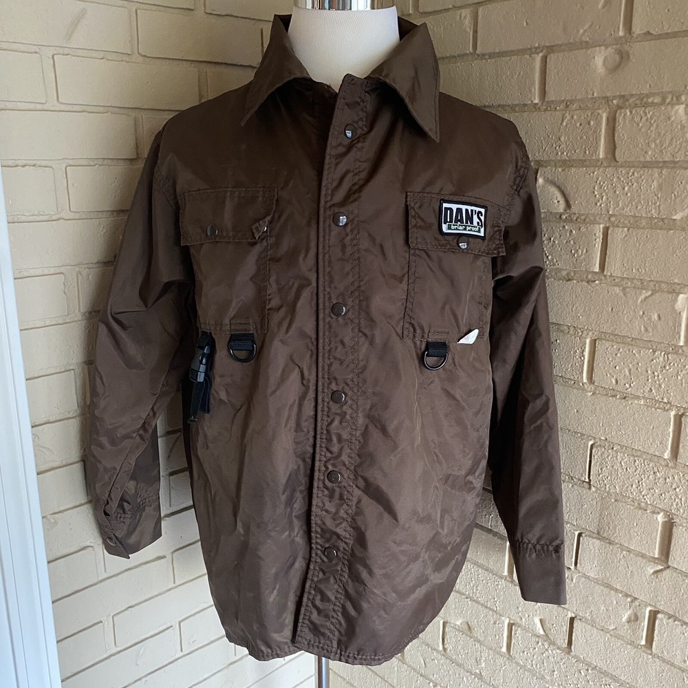 Dans Hunting Gear Briar Proof Jacket Sz Medium M Lined Hunting Made In USA