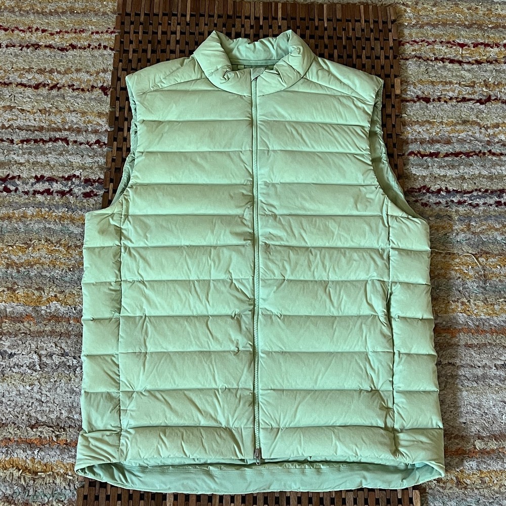 Lululemon Navigation Goose Down Full Zip Puffer Vest Mint Green Men's Medium M