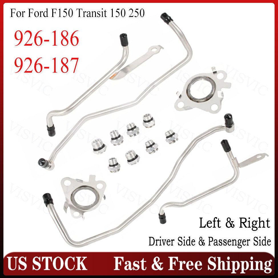 Turbo Coolant Line Kit for Ford F150 & Transit 150 - Driver & Passenger Side