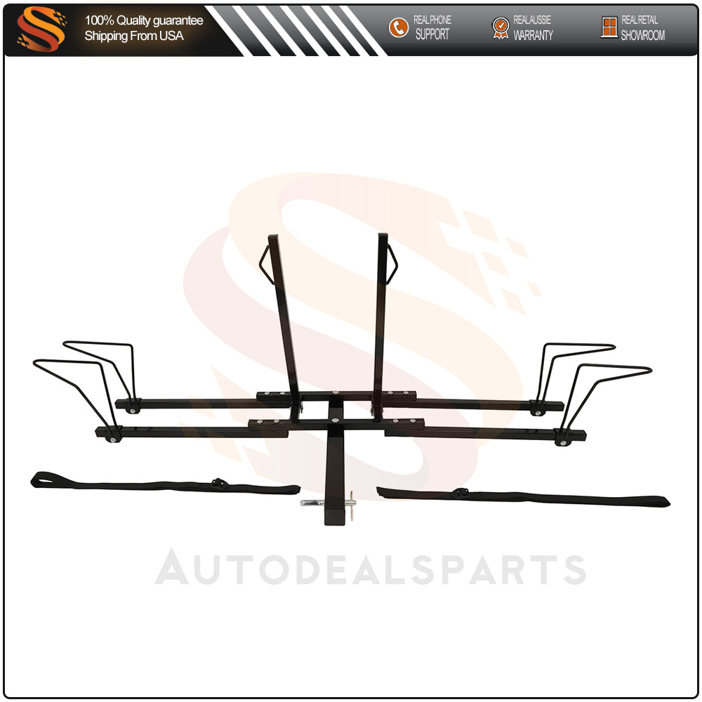 2 Bicycle Hitch Bike Rack Carrier Upright Hitch Mounted Car Rear For Truck SUV