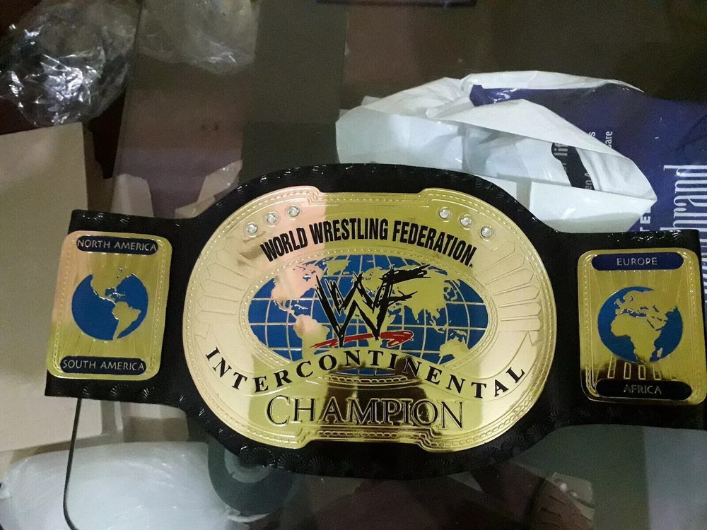 Intercontinental Wrestling Championship Replica Belt with 2mm Plates