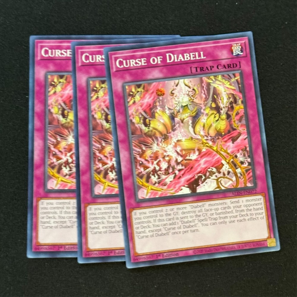 3x Curse of Diabell ALIN-EN072 Common Alliance Insight Card