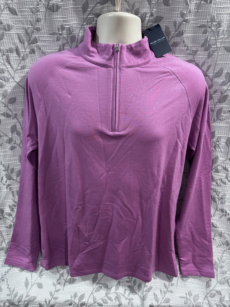 Peter Millar Crown Crafted Men's Size M 1/4 Zip Merino Wool Sweater $200 NWT