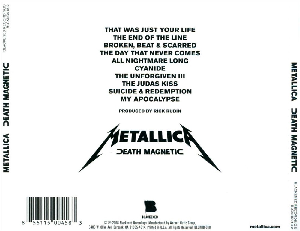 METALLICA DEATH MAGNETIC NEW CD