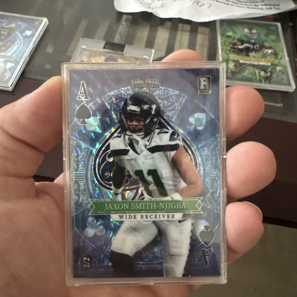 2023 Wild Card Blue Checkerboard Jaxon Smith-Njigba 2/2