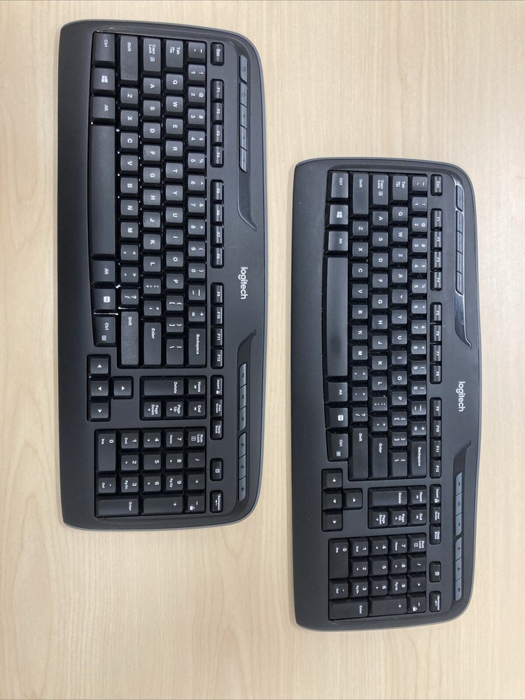 (2) Logitech Y-R0067 Wireless Black Keyboard (No Receiver) Excellent