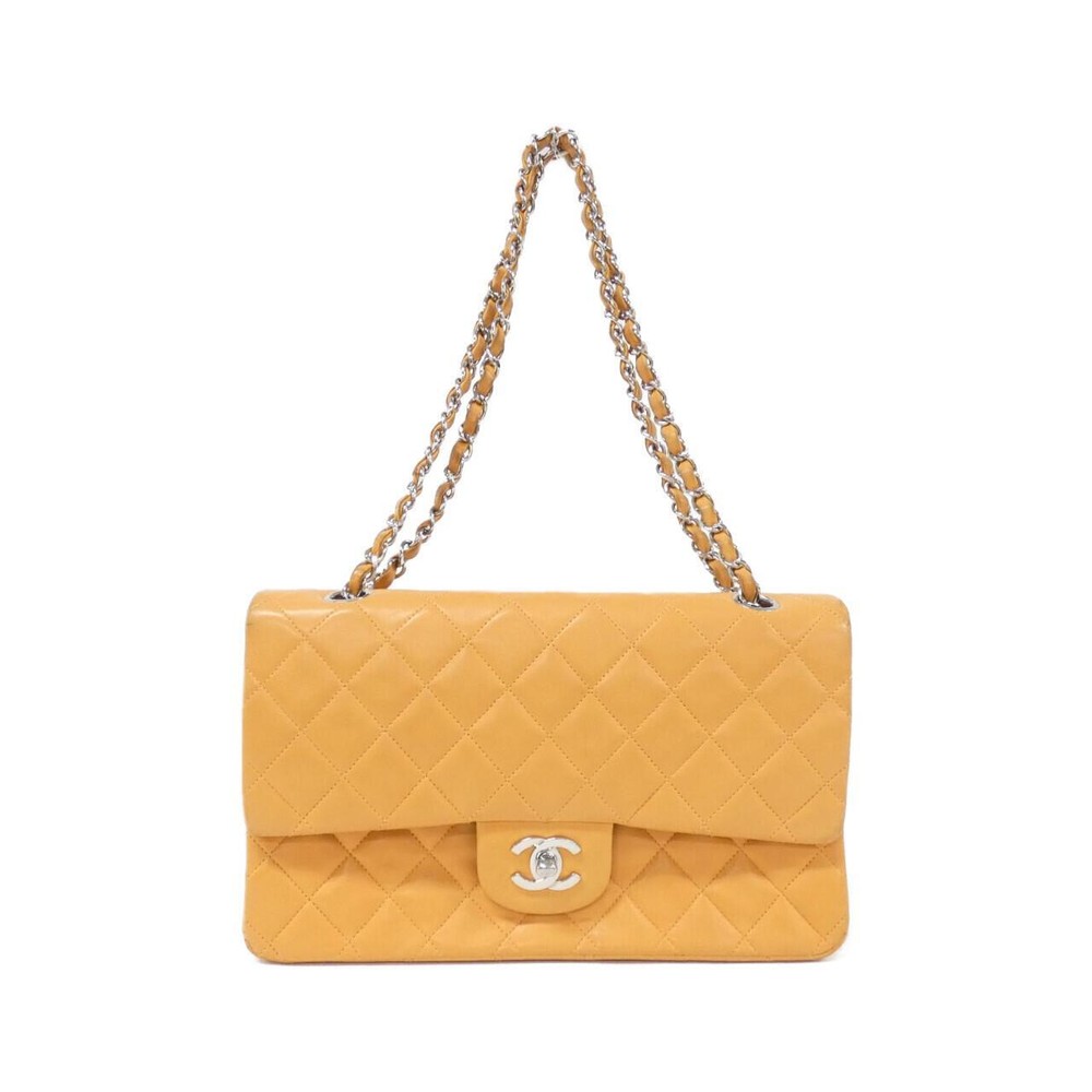 Vintage CHANEL 1112 Shoulder Bag Black Leather Gold Hardware 2700039863956