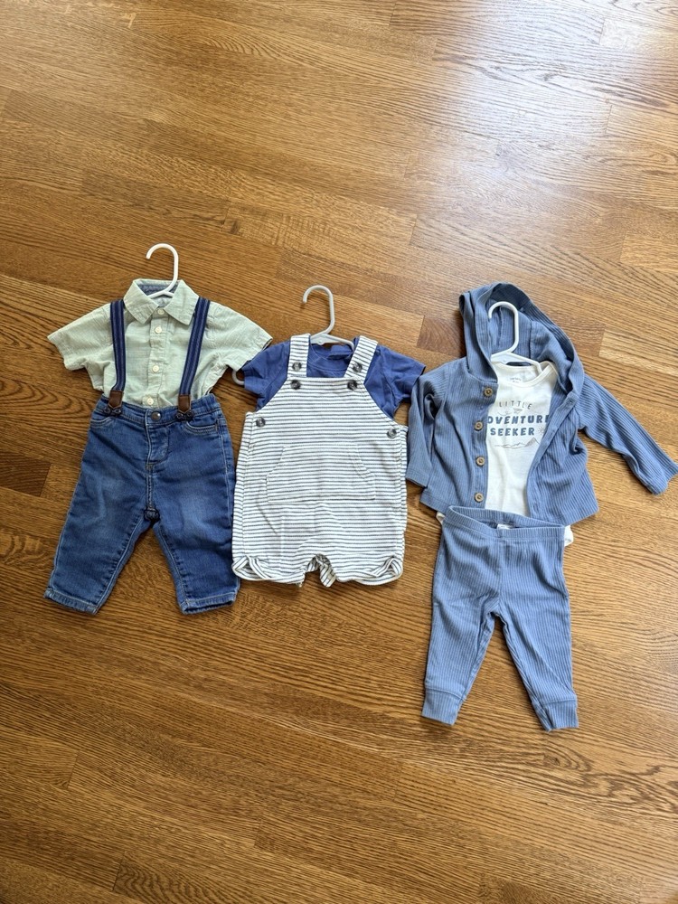 Lot of 3 Baby Boy Outfits 6 Month Osh Kosh Carter's