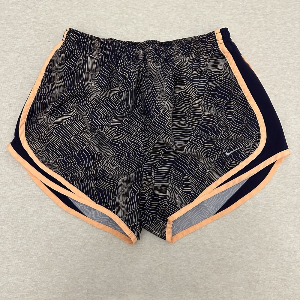 Nike Dri-Fit Running Shorts Women's Size M Blue Hight Rise Polyester Athletic
