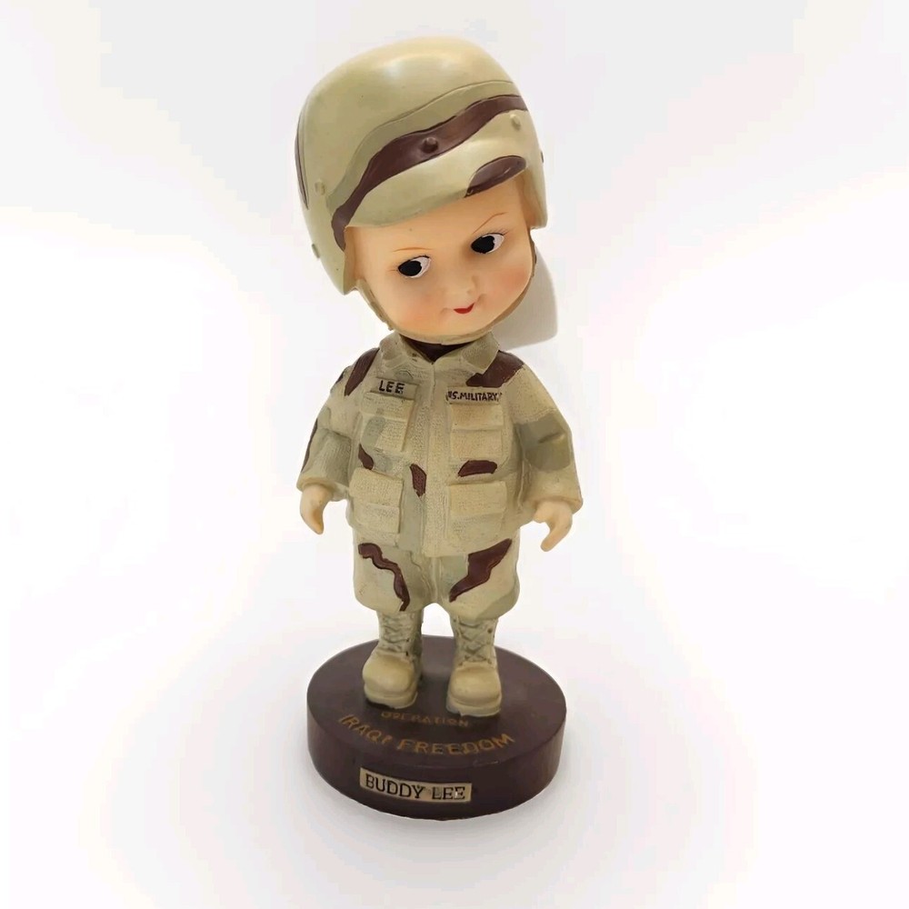 Vintage 2003 Buddy Lee Bobble Head OPERATION IRAQ FREEDOM US Army 8