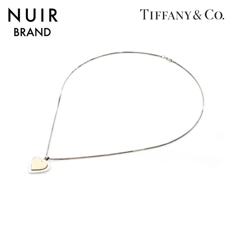 Tiffany & Co Heart Silver Necklace AG925 Pre-Owned