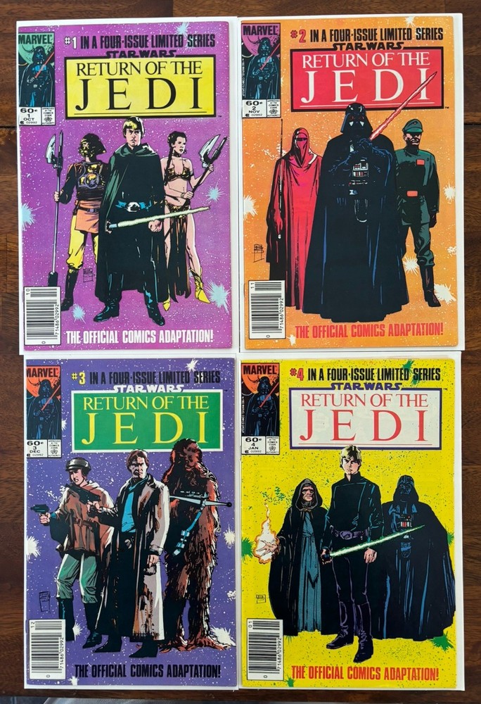✨Star Wars: Return Of The Jedi #1 2 3 4 Complete 1-4 Set - Marvel Comics - 1983