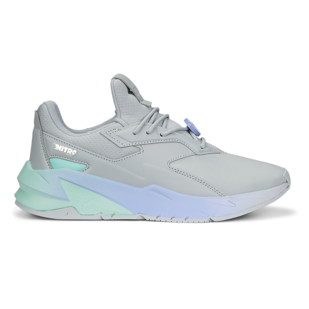 Puma Fier Nitro Pop Lace Up  Womens Grey Sneakers Casual Shoes 38993701