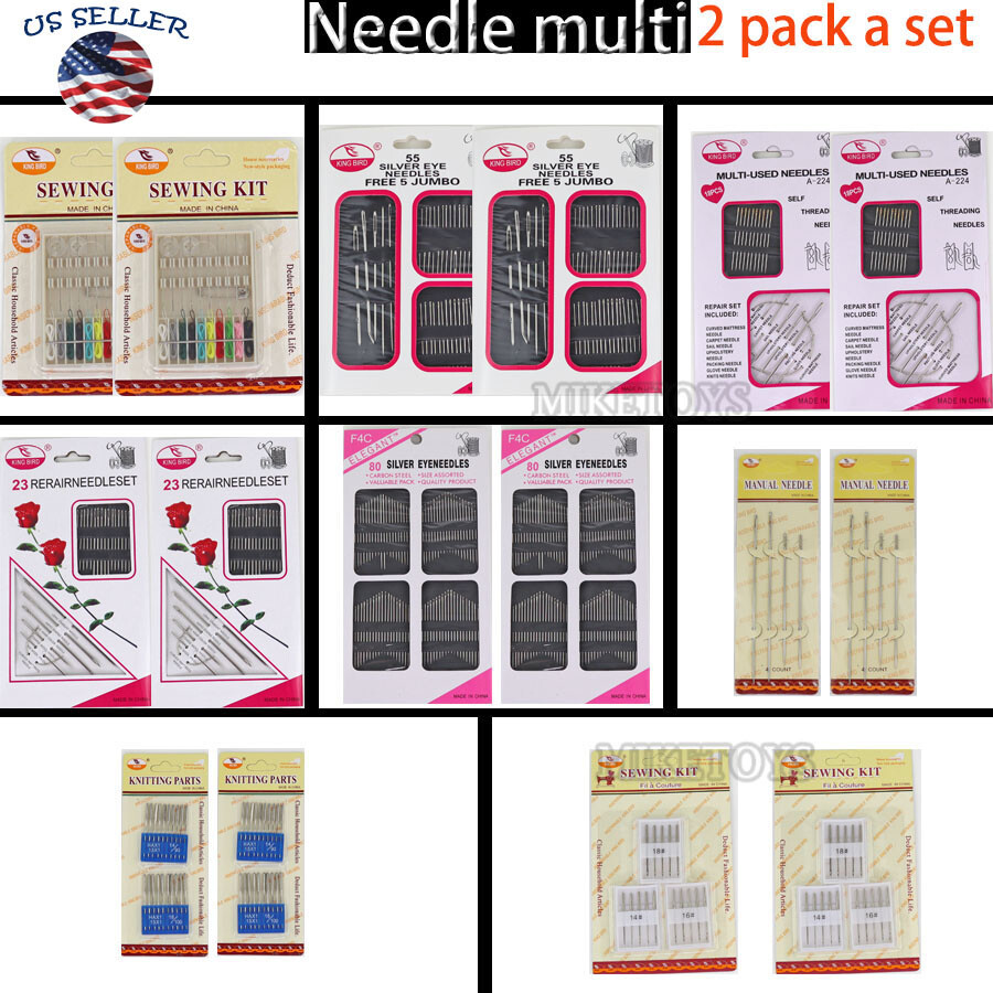 Repair Sewing Needles Kit Machine Needle14/90,16/100 for Brother Singer Kit NEW