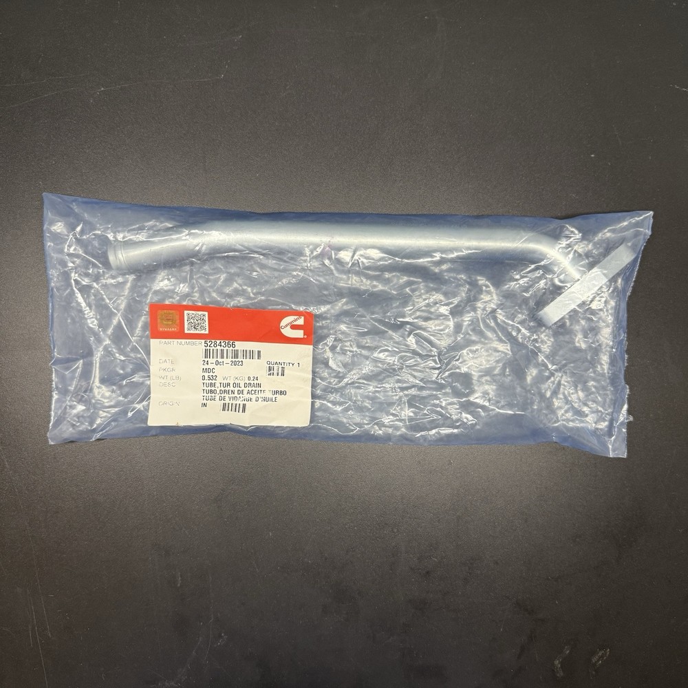 Cummins 5284366 Turbocharger Oil Drain Tube OEM Replacement