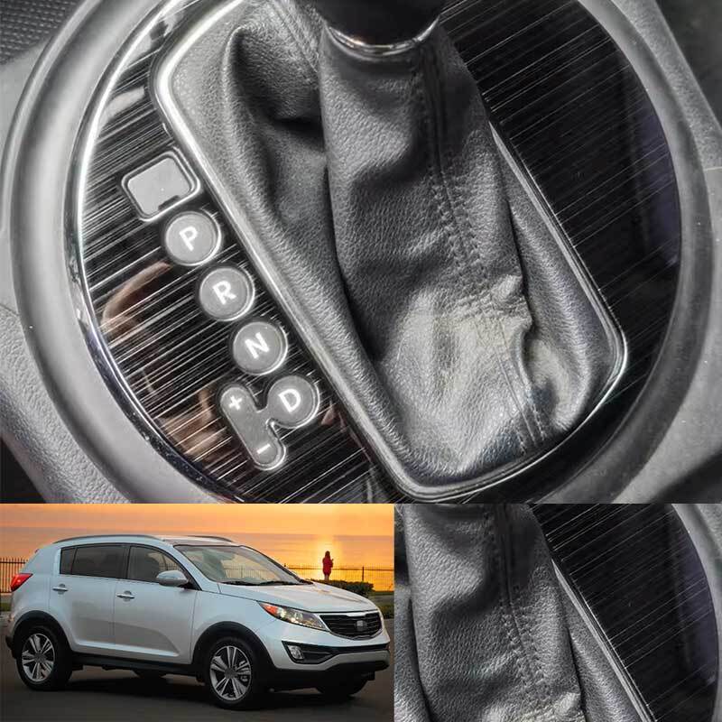 Black Titanium Center Console Gear Shift Panel Trim For Kia Sportage R 11-2016