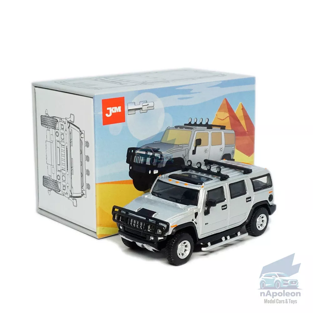 1:64 Hummer H2 Model Car Alloy Diecast Toy Vehicle Collection Kids Gift Silver