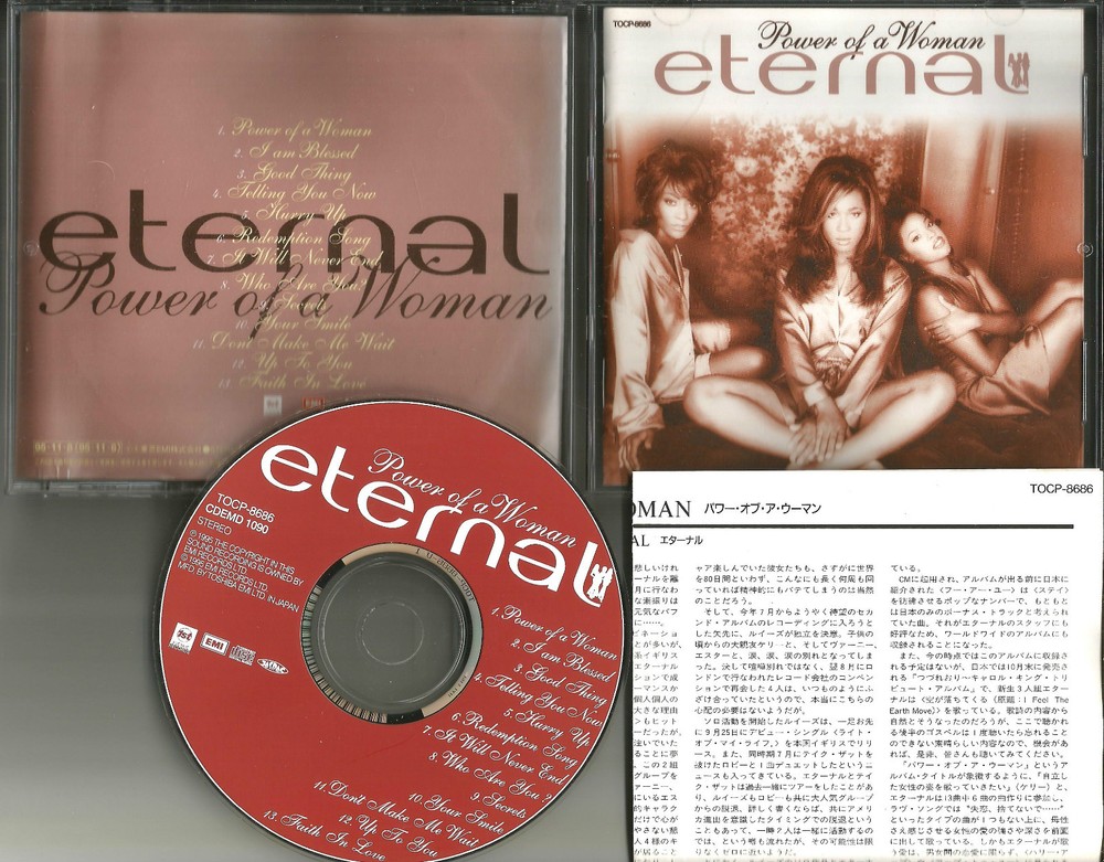 ETERNAL Power of a Woman w/ UNRELEASED BOUNS TRK JAPAN CD USA Seller tocp8686