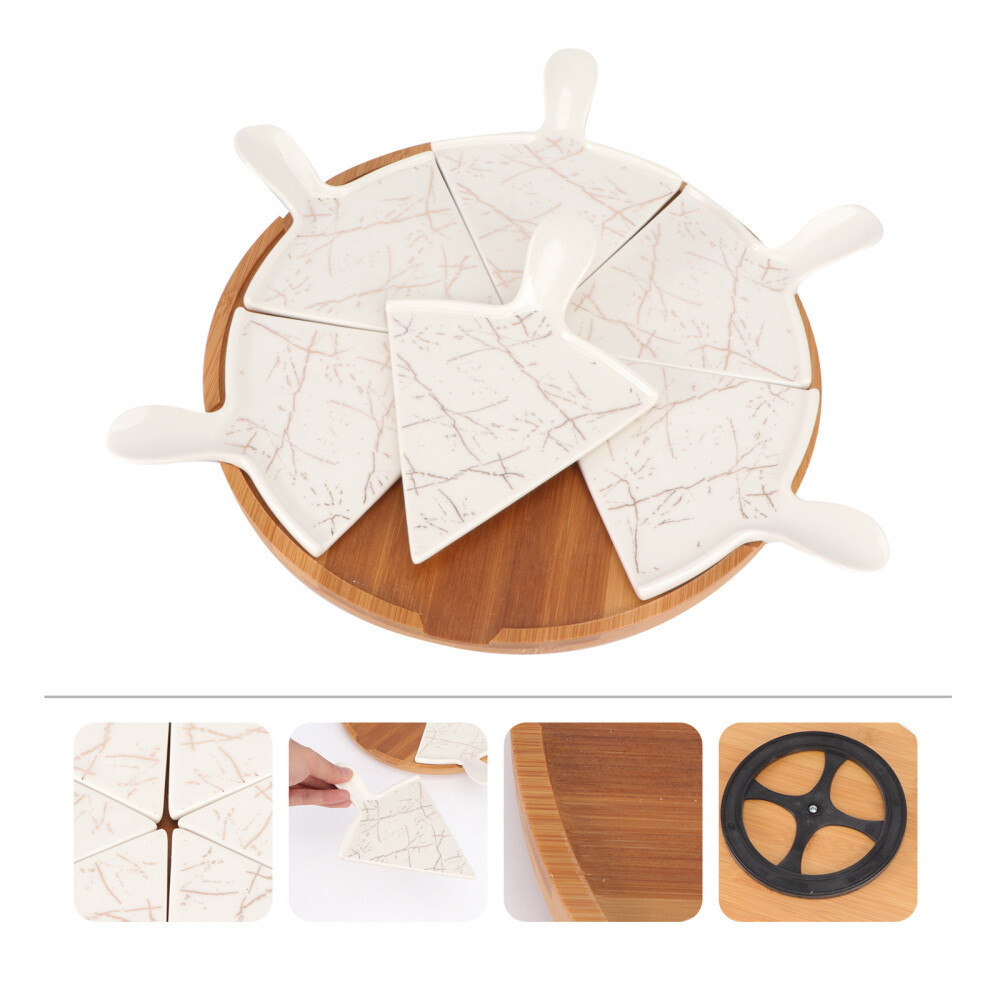 Cake Stands Ceramic Pizza Pan Party Decorations Food Serving Tray