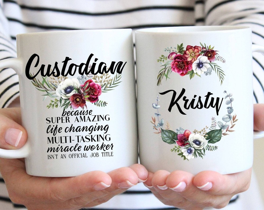 Personalized Custodian Gift For Women L Retirement Thank You Appreciation