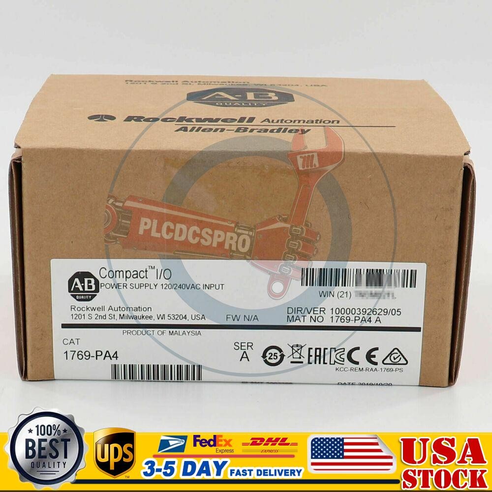 New AB 1769-PA4 SER A CompactLogix Power Supply Module 1769PA4 US Free Tax