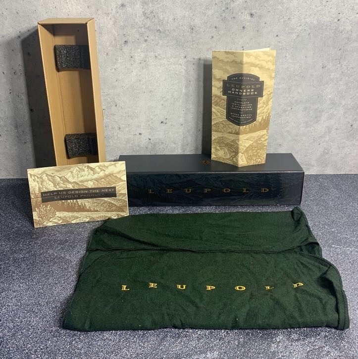 Leupold Vari-X II 3-9x40mm Duplex Hunting Scope Box, Cloth Bag, & Manual ONLY