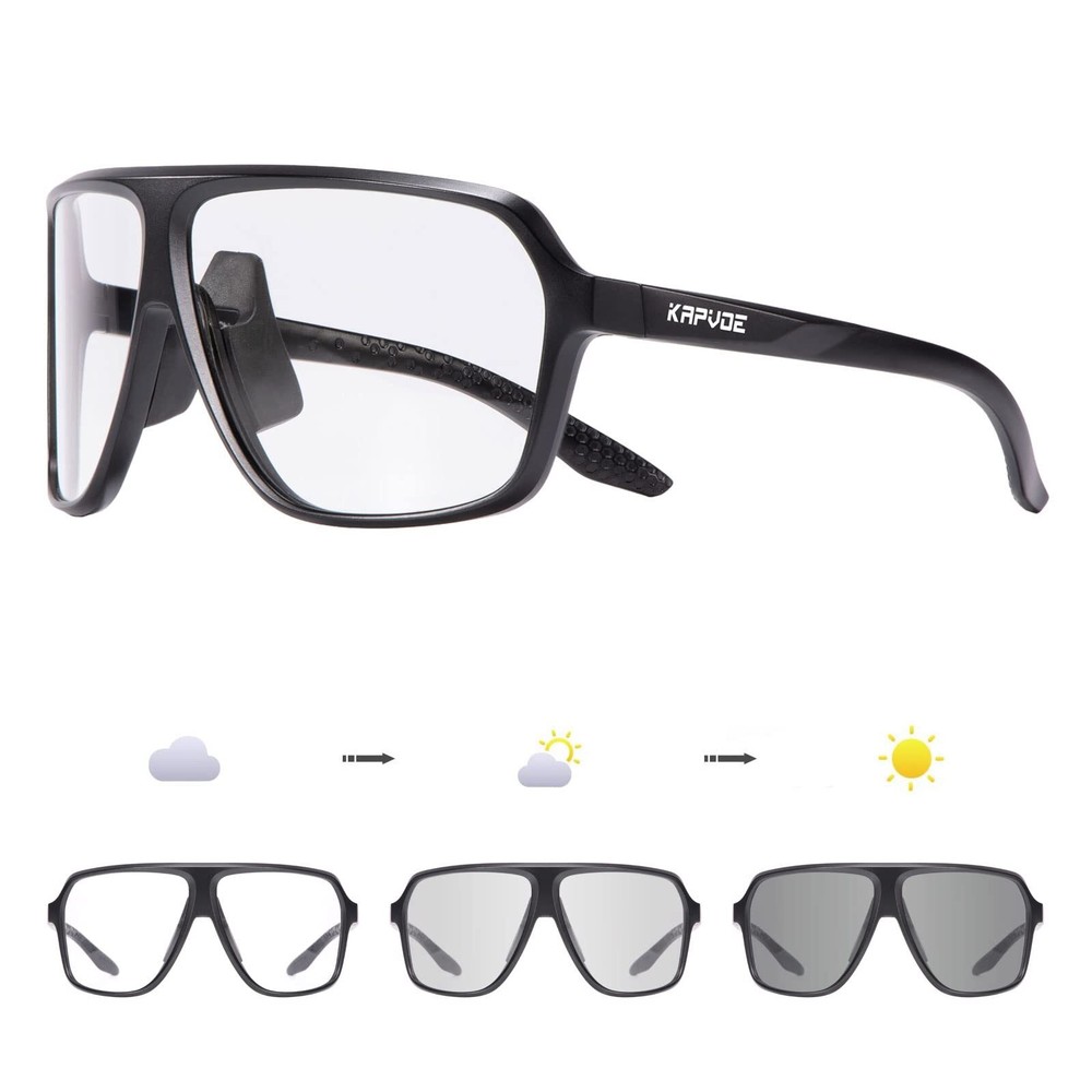 Photochromic Cycling Glasses for Men Women Sports Sunglasses MTB Biking Sungl...