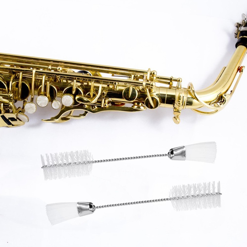 2x Sewing Machine Cleaning Brushes Double Headed for Flute Accessory Trumpet