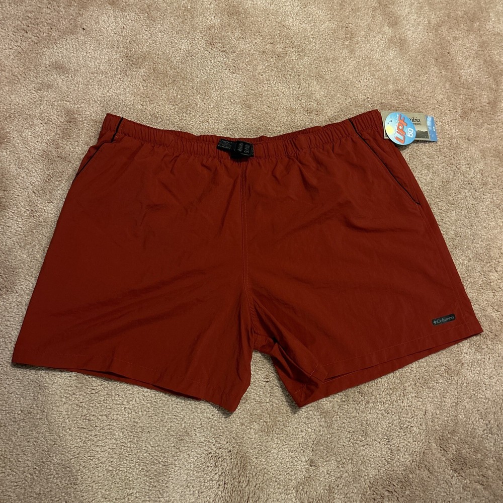 Columbia Whidbey II Water Short Mens Size 3XL Rust Swim Trunks 6” Lined
