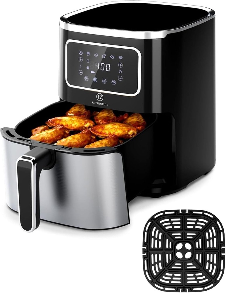 Compact 6-in-1 Digital Air Fryer Oven with Nonstick Basket and 6 Presets