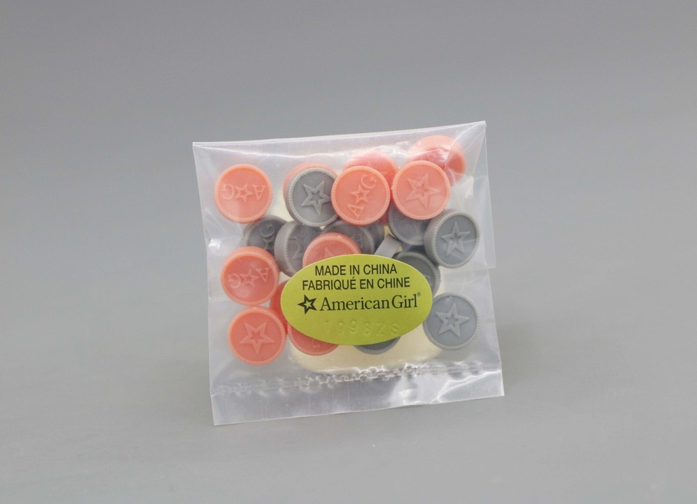 American Girl 24 multicolored checkers pieces for 18'' doll Game Night set