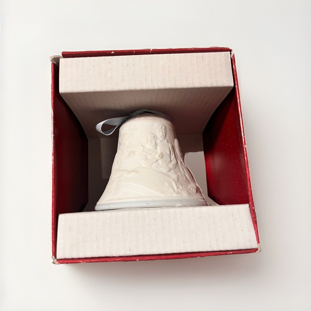 Vintage 1998 Lladro Porcelain Christmas Bell Ornament #16560 Collectible