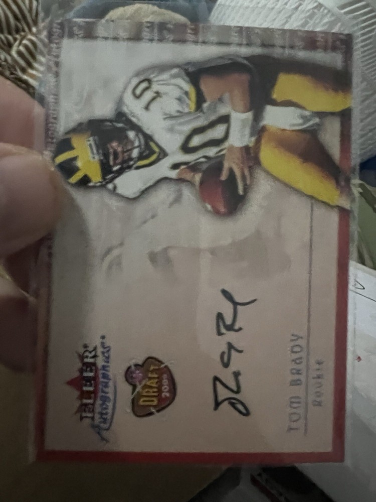 2000 Fleer Autographics Tom Brady RC⚡️GORGEOUS NOVELTY CARD⚡️Patriots