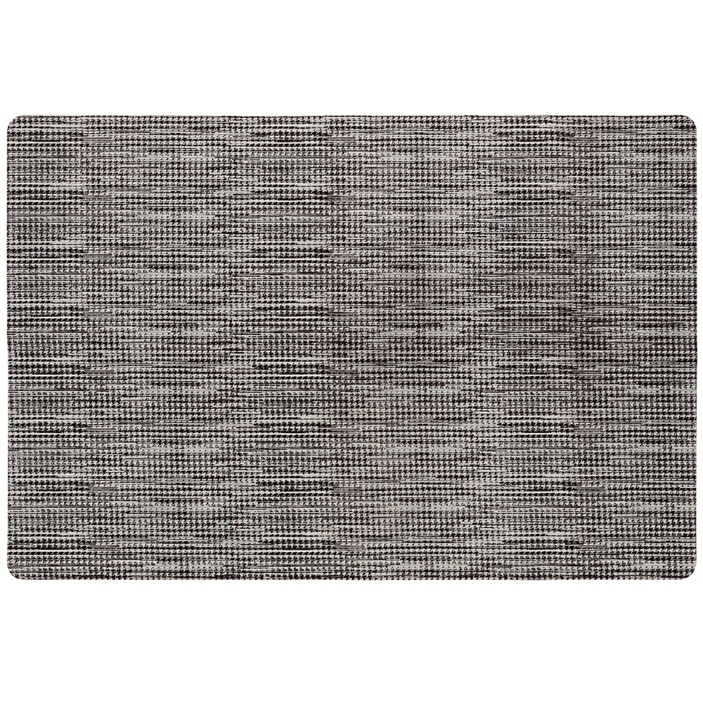 Smooth Step Houndstooth Low Profile Washable Kitchen Mat