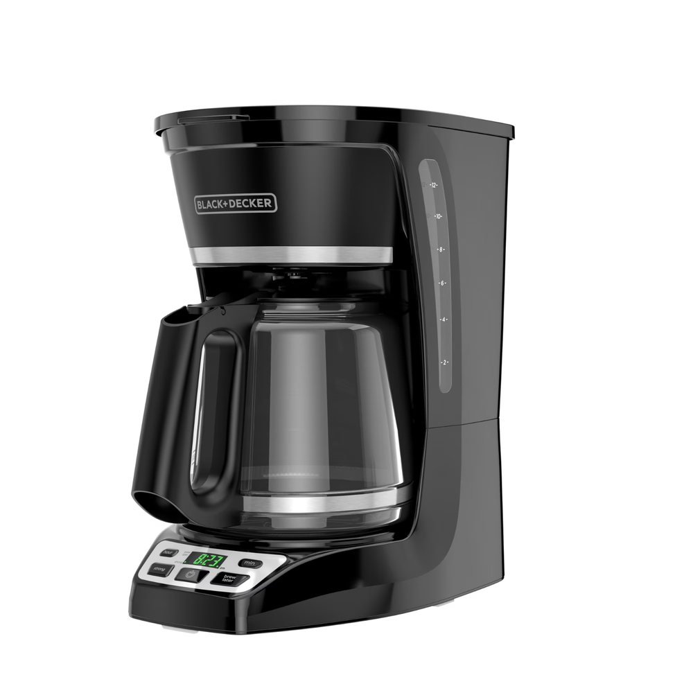 BLACK+DECKER Programmable 12-Cup Drip Coffee Maker with Custom Brew Strength