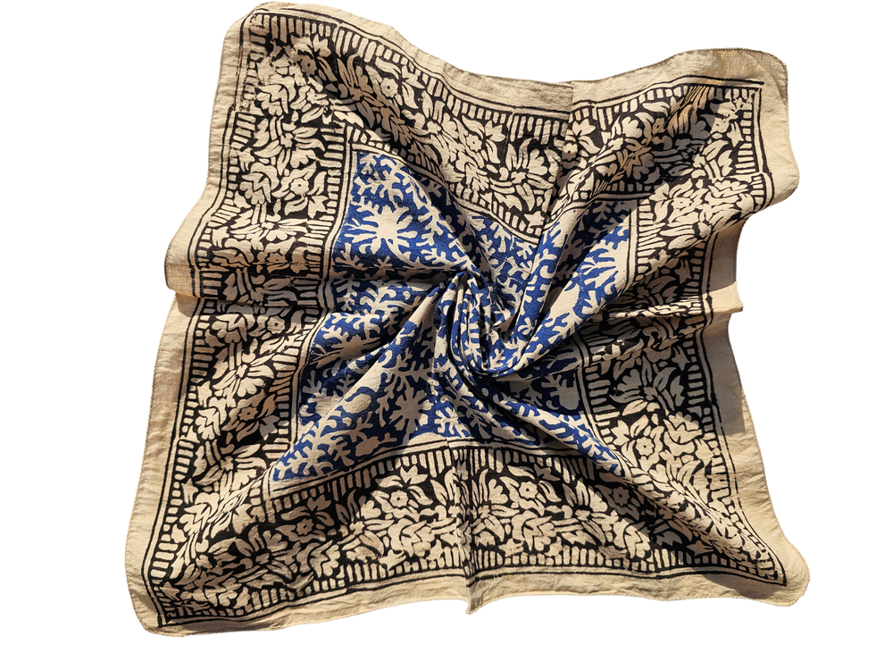 Boho Cotton Bandana Scarf Soft 100% Cotton Bohemian Style Neckwear  