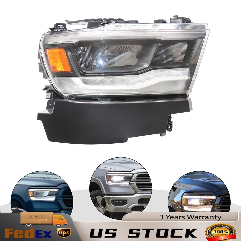 Right Headlight  For 2019-2022 Dodge Ram 1500 TRX Passenger Side Led Headlamp