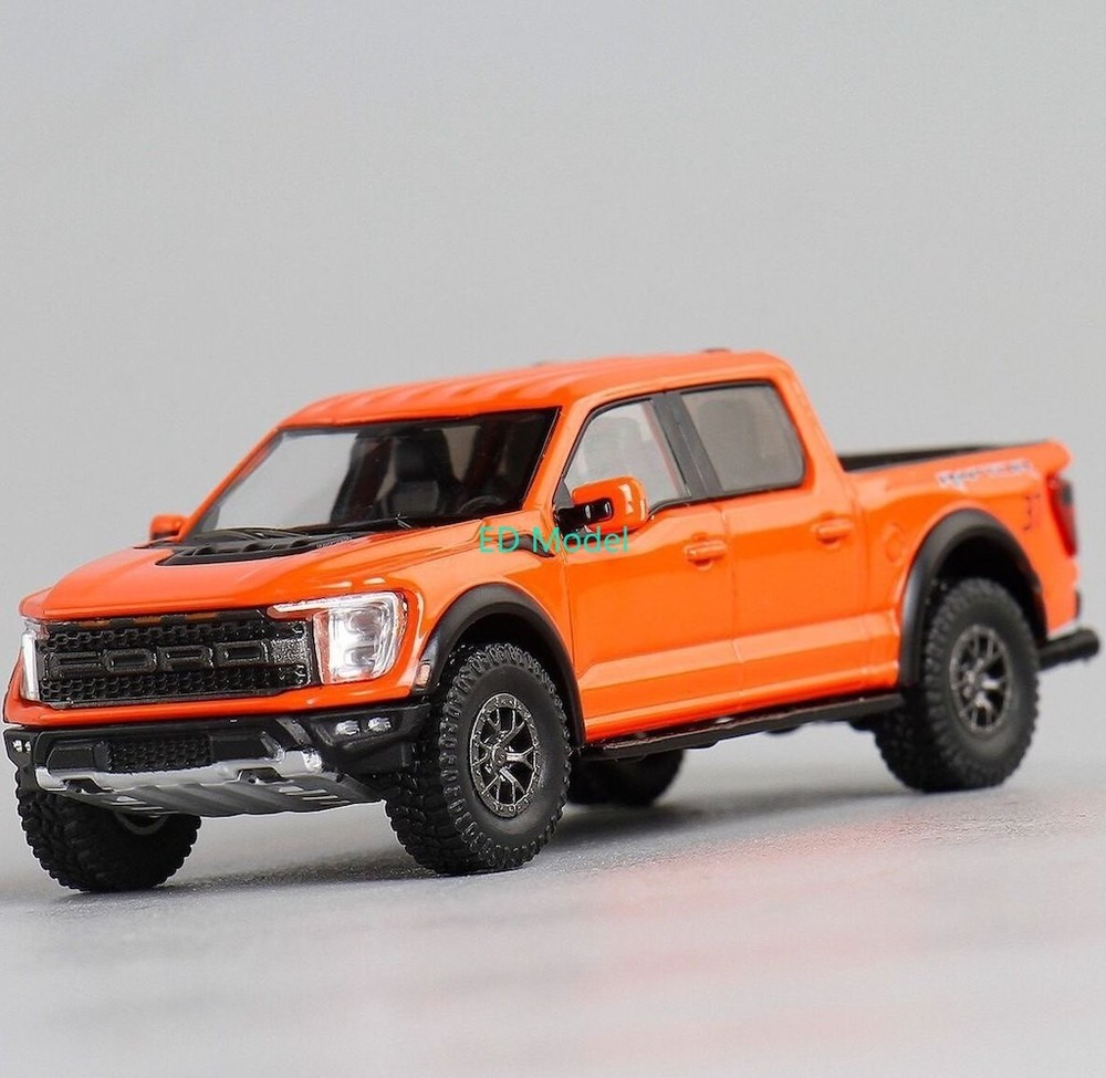 BN SC 1:64 Orange F150 Raptor Pickup Truck Sports Model Diecast Metal Car