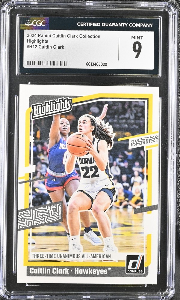 2024 Panini Caitlin Clark Collection Caitlin Clark #H12 Highlights CGC 9