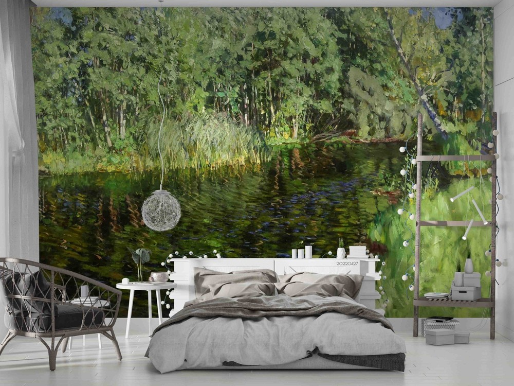 3D Landscape Oil Painting Wall Murals Wallpaper Murals Wall Sticker 2