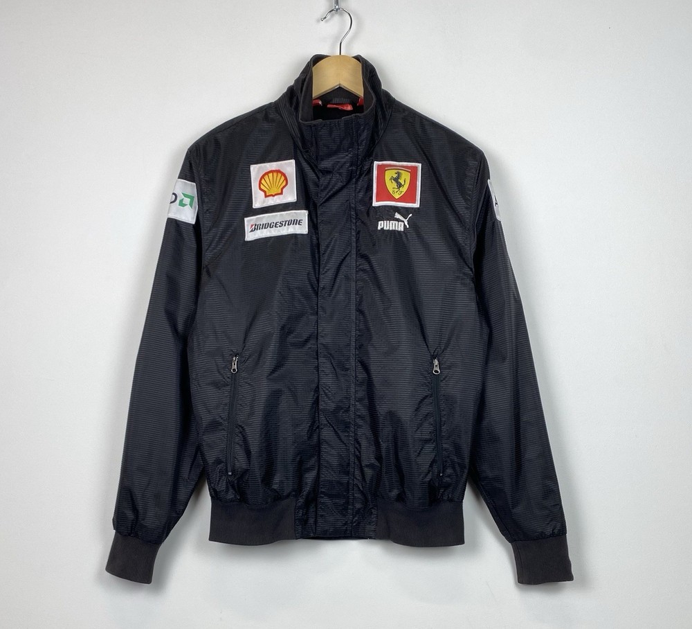 Puma Ferrari F1 Racing Team Full Zip Jacket Men’s Size S Black Top Formula One