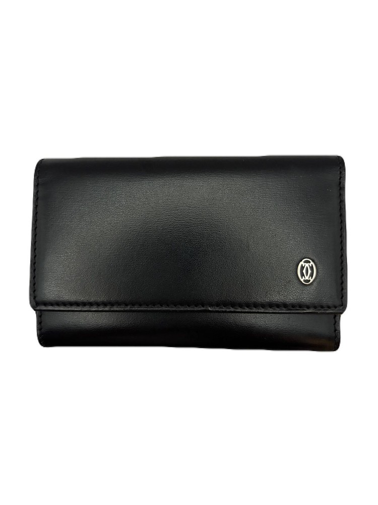 Cartier Black Leather Key Wallet with 6 Hooks Pre-Owned E0530-47