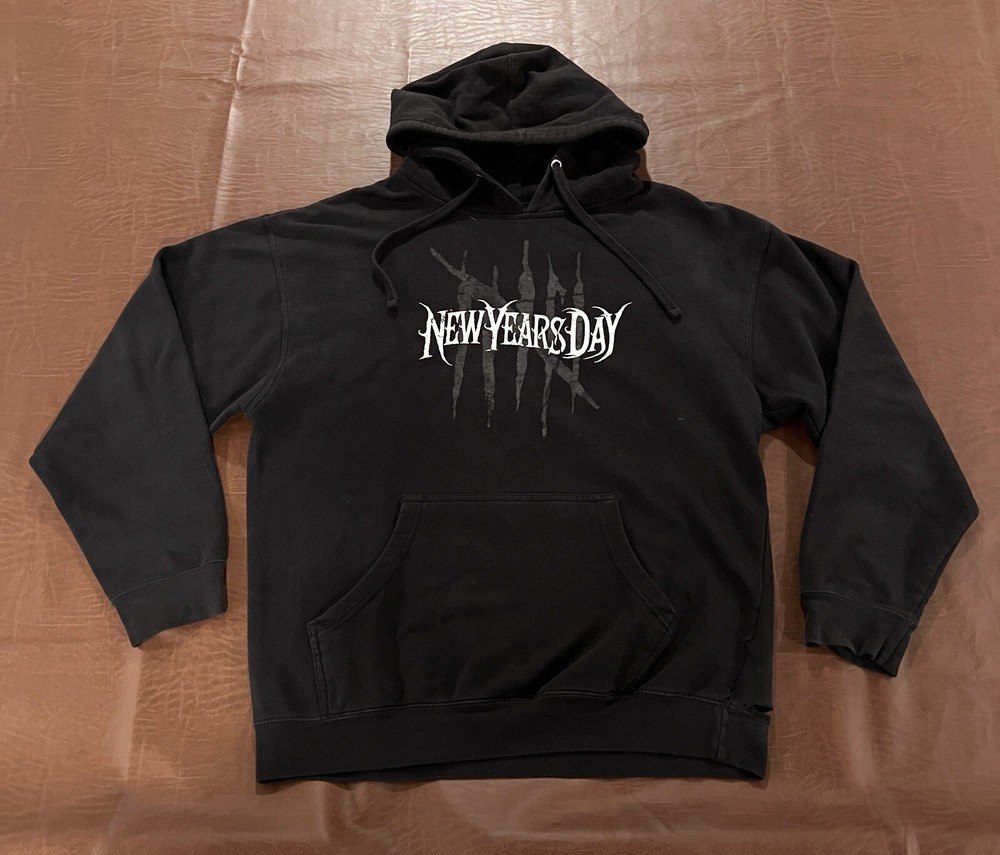 New Years Day Band Hoodie - Size Large-image