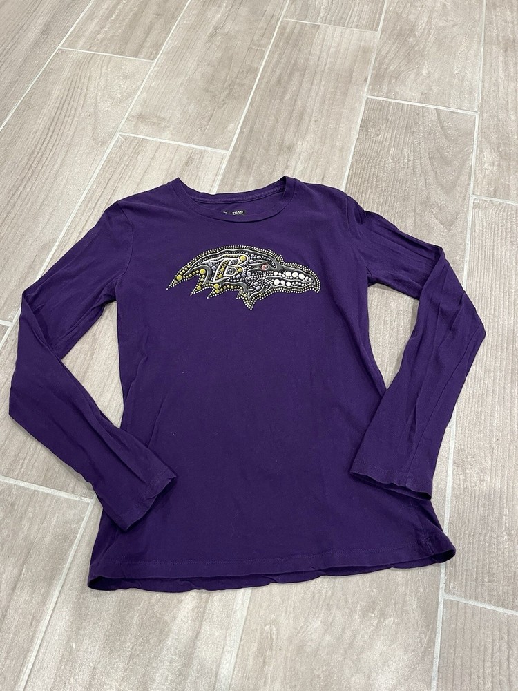 Team Apparel Baltimore Ravens T-Shirt Women’s Size Medium Long Sleeve