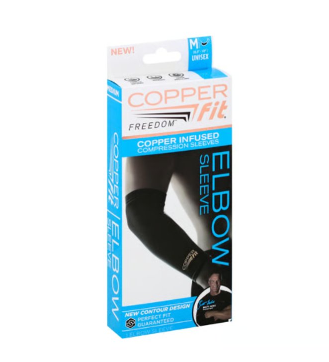 Copper Fit Freedom  Copper Infused Compression Elbow Sleeve - Medium