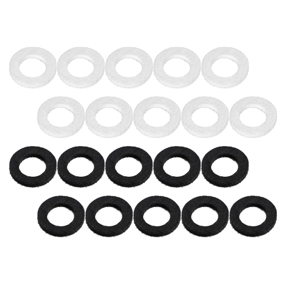 20 Pcs Trumpet Key Fixing Gasket Accessories Mat White Keyboard Trombone